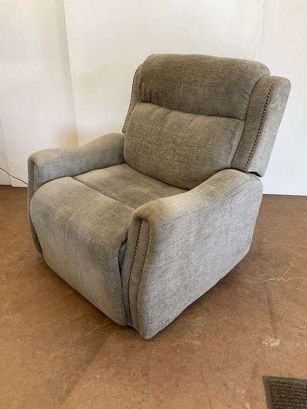 Upholstered Power Recliner with USB Port image