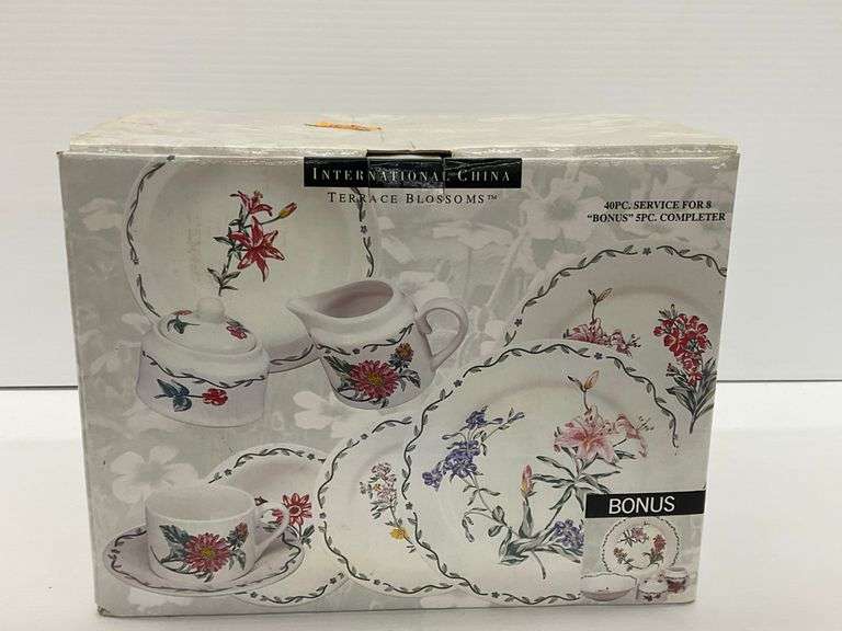 International China Terrace Blossoms Dinnerware Set - 45 Pieces image