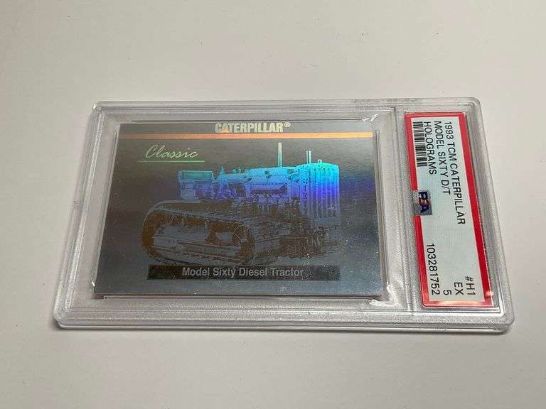 1993 TCM Caterpillar Model Sixty D/T Hologram Trading Card - PSA Graded image