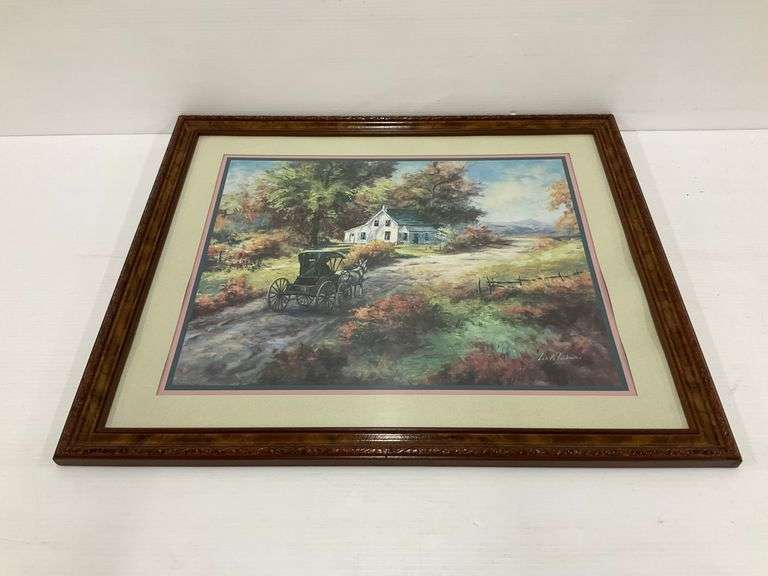 Framed Lee K. Parkinson Print - Horse and Buggy image