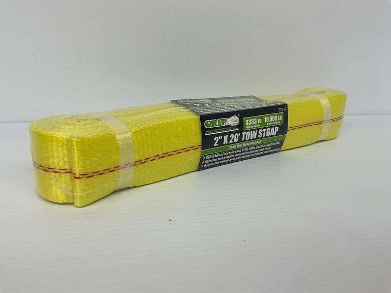 New Grip 2 in. x 20 ft. Tow Strap - 3333 lb. Working Capacity, 10,000 lb. Breaking Capacity image