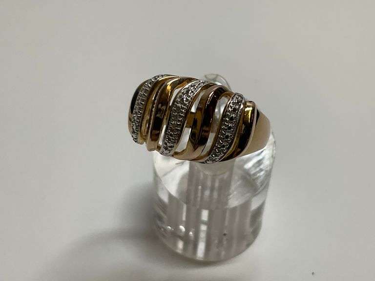 Sterling Silver Gemstone Ring...Size 10 image