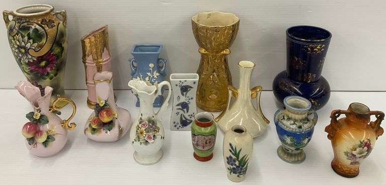 Vintage Vases - Lefton, Carlton, Royal Nippon, Porsgrund image