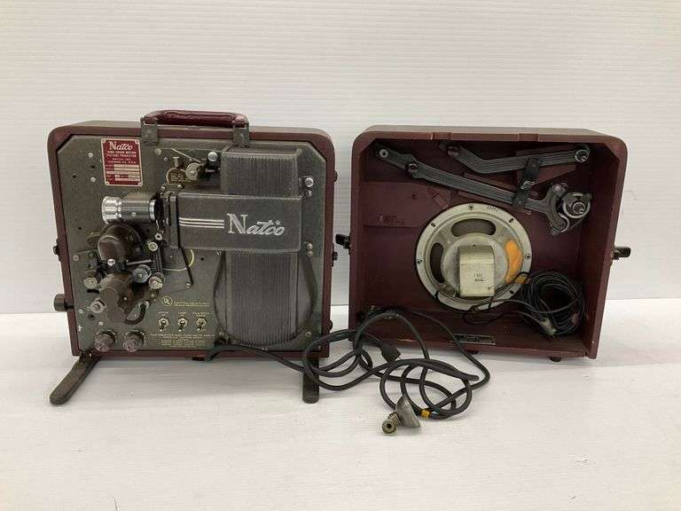 Natco 16mm Sound Motion Picture Projector Model 3030-1 and Natco Film Projection Equipment Model 3035 image