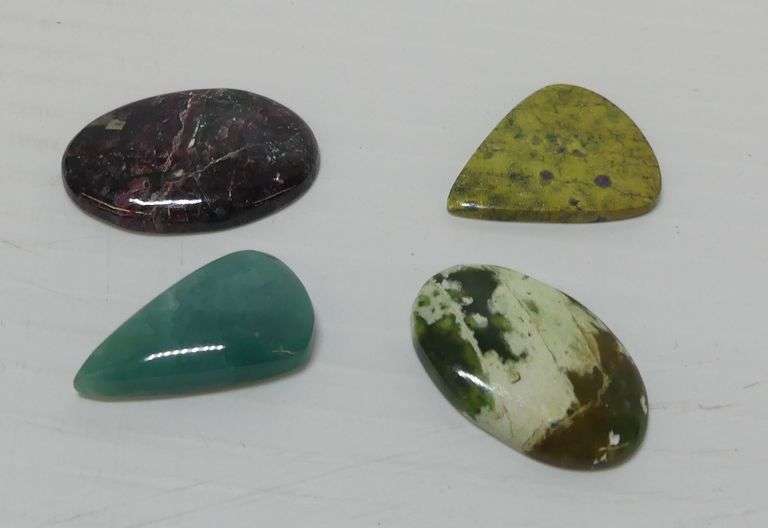 Lot of Four Various Polished Cabochons image