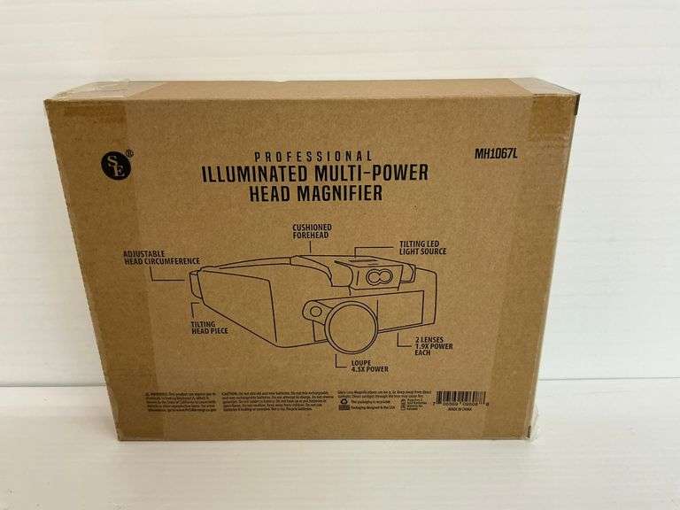 New Professional Illuminated Multi-Power Head Magnifier image