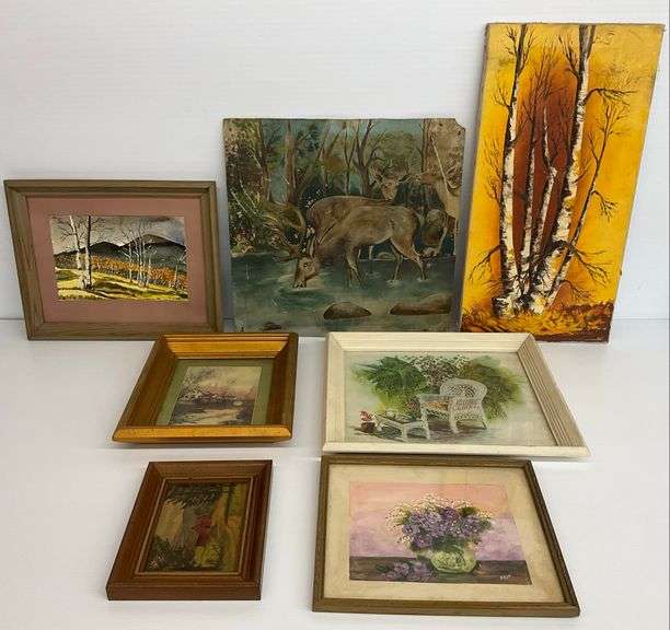 Various Framed and Unframed Artwork image