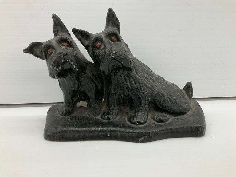 Cast Iron Scottish Terrier Dog Statue image