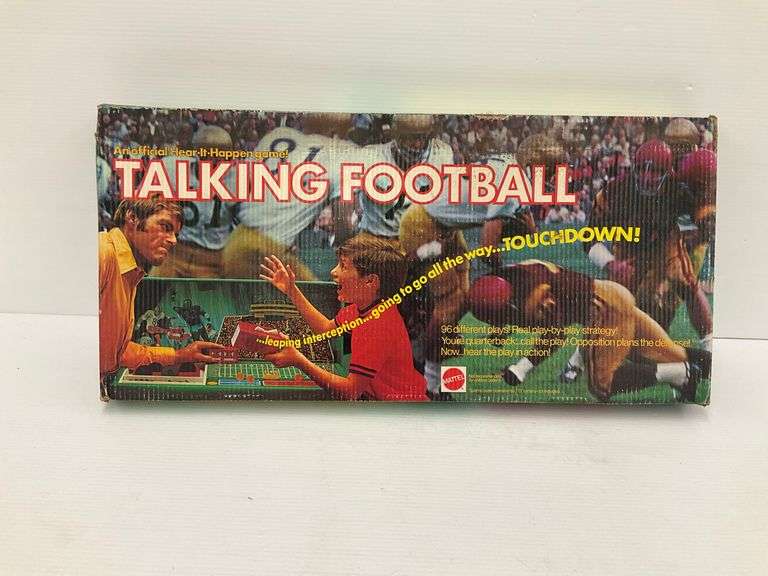 Vintage 1971 Mattel Talking Football Game in Box image
