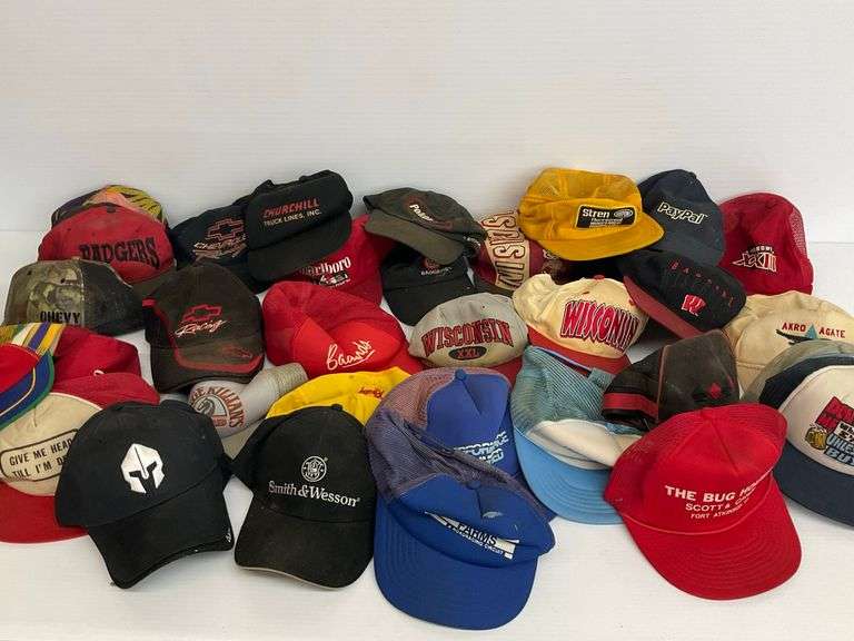 Box Lot of Assorted Hats and Caps image