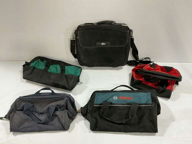 Assorted Tool Bags - Bosch, Milwaukee, Targus and More image
