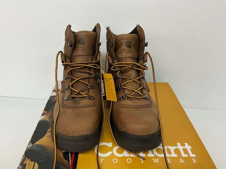 Carhartt 3952 Steel Toe Leather Work Boots - Size 12 image