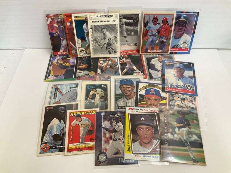 Mixed Lot of Baseball Cards Featuring Tony Gwynn, Mark McGwire and More image