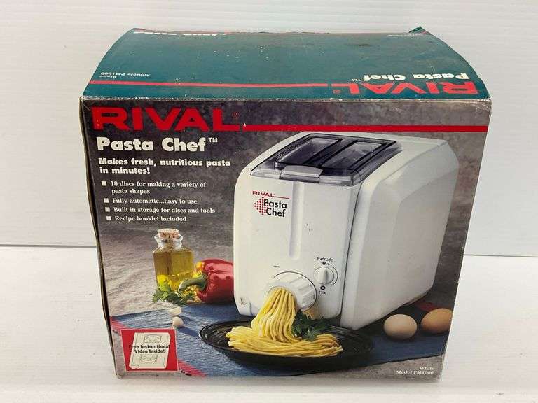Rival Pasta Chef Automatic Pasta Maker... powers on image