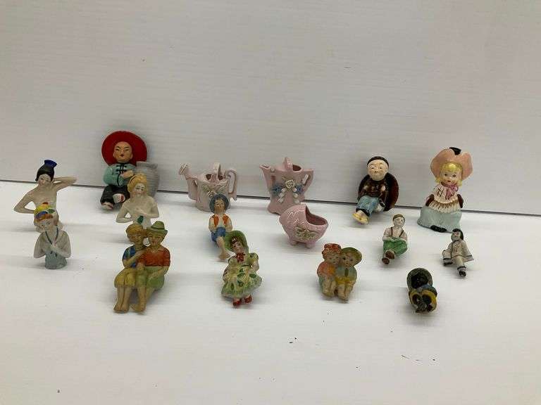 Occupied Japan Porcelain Figurines Group image
