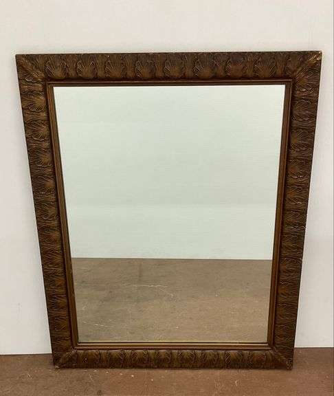 Framed Wall Mirror with Shell Motifs image
