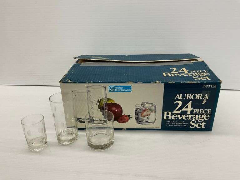 Anchor Hocking Aurora 21-Piece Beverage Set image