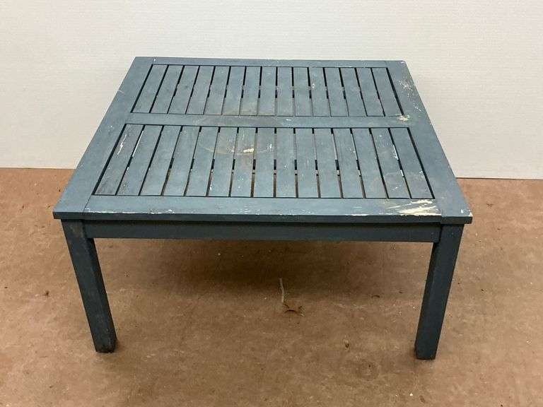 Square Wooden Outdoor Coffee Table image