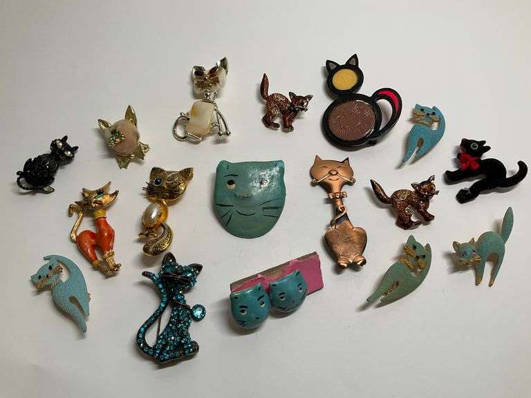 Vintage Cat Themed Jewelry image