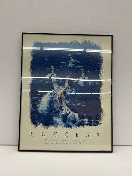 "Success" Sailing Theme Lithograph Framed Print by Art of Achievement image