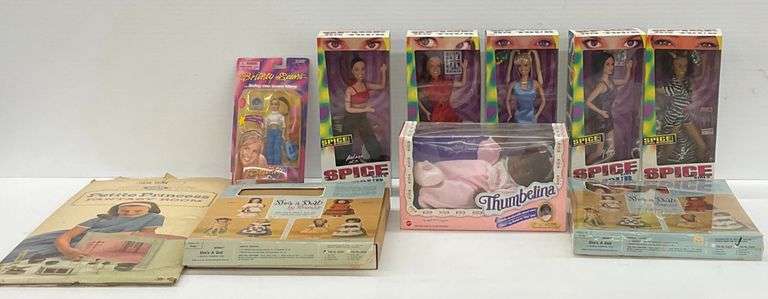 Spice Girls & Britney Spears Dolls and Clothing Patterns Lot image