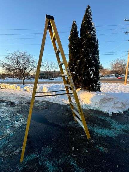 Werner 10 Ft. Non-Conductive Fiberglass Step Ladder image