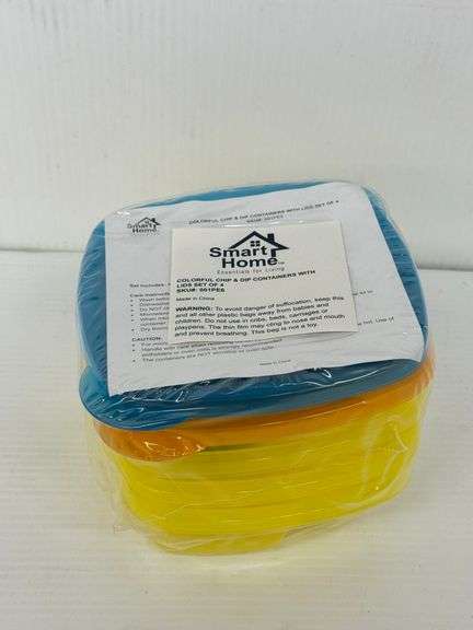 New Smart Home Chip & Dip Containers with Lids - Set of 4 image