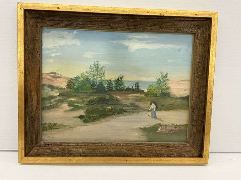 Framed Landscape Painting by S. Weller image