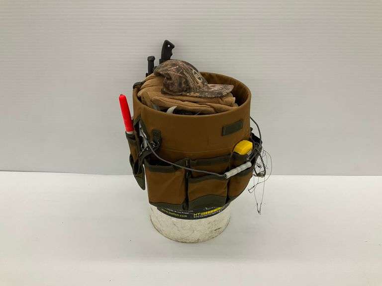 Fishing Bucket and Tackle Assortment image