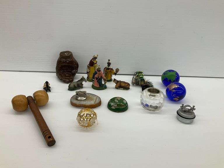 Eclectic Collection of Figurines, Decorative Items, and Collectibles image