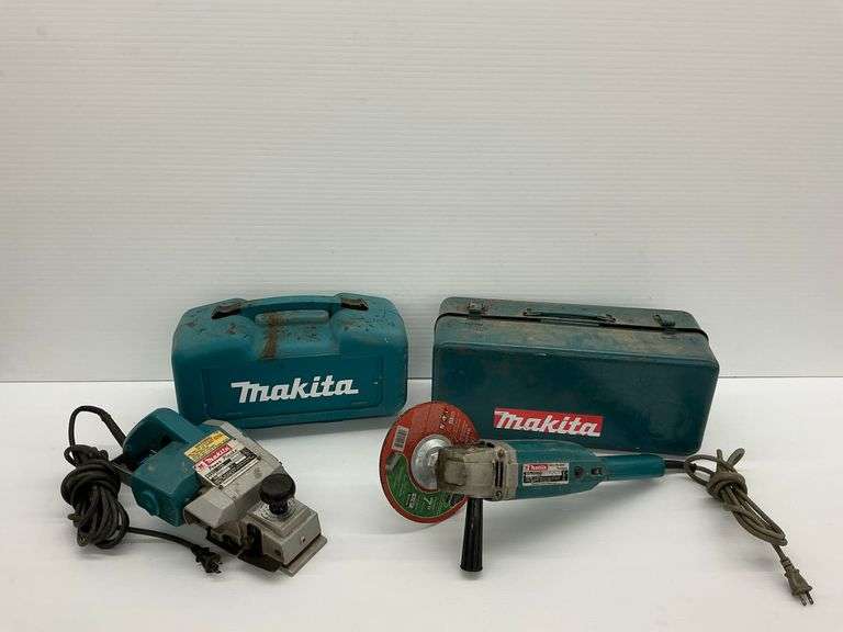 Makita Sander/Polisher and Power Planer (work) with Empty Tool Cases image
