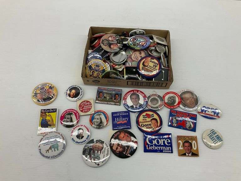 Collection of Political Campaign Buttons image