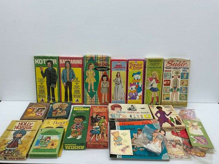 Collection of Vintage Paper Dolls: Kotter, Holly Hobbie, Disney & More image