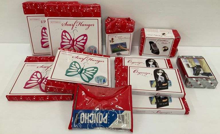 New Butterfly Scarf Hangers, Doorknob Organizers, Computer Screen Cleaner, and More image