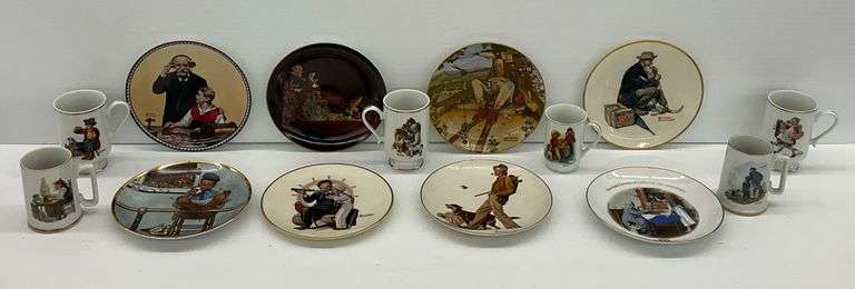 Norman Rockwell Collector Plates and Tankards image