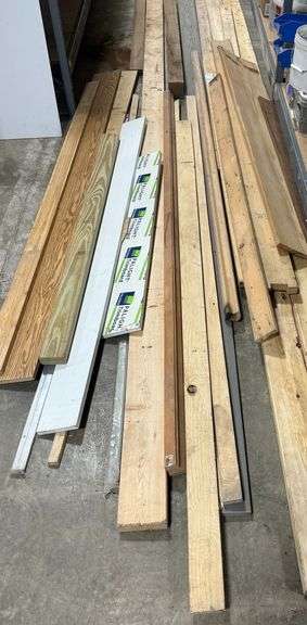 Lumber Assortment: Various Boards and Trim Pieces image