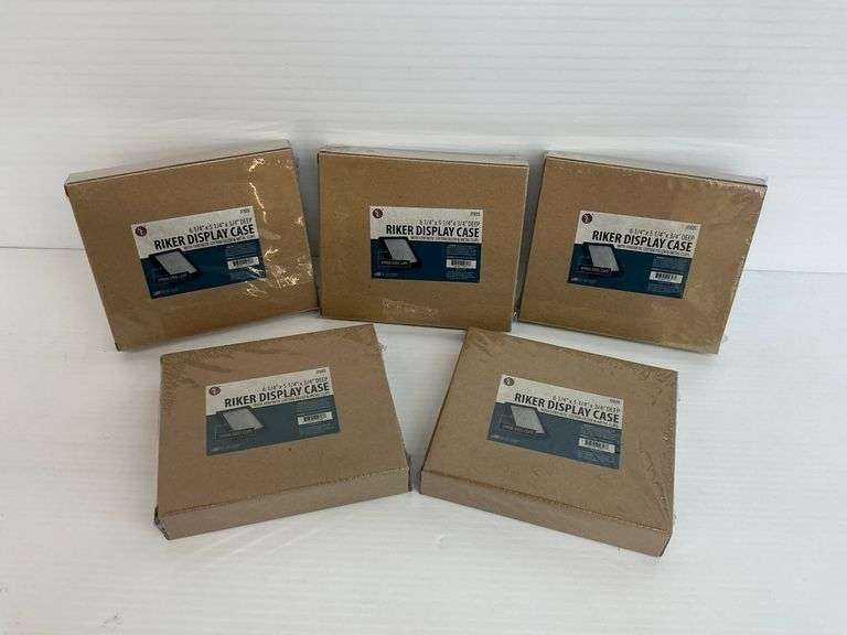 Five New Riker Display Cases -see description for details image