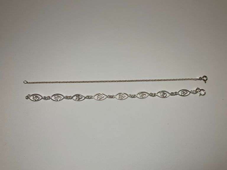 Two Sterling Silver Bracelets image