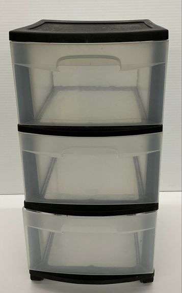 Sterilite Black Frame 3-Drawer Unit image