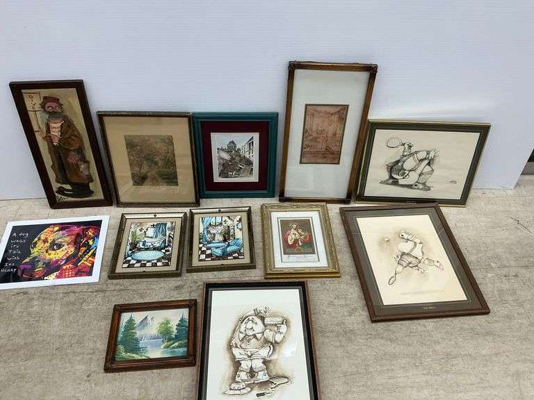 Collection of Various Framed Artwork image