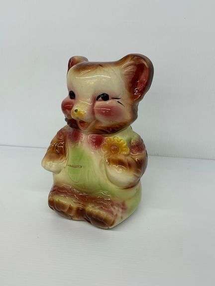 Vintage Ceramic Bear Cookie Jar image