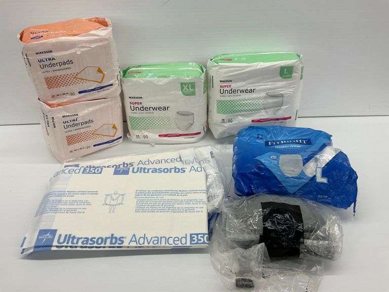 Sealed Packages of Incontinence Products: McKesson Underpads & Underwear, FitRight image