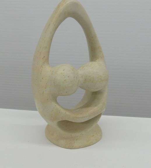 Abstract Stone Sculpture - Mother and Child image
