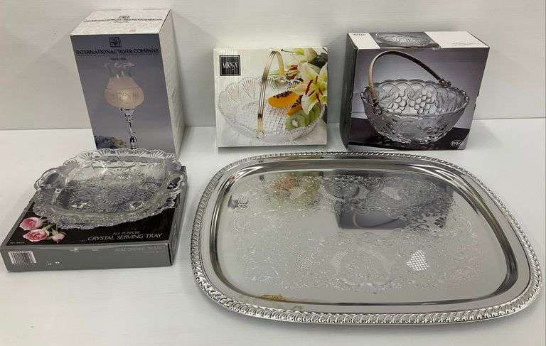 International Silver Company, Mikasa, and WPG Crystal Serving Pieces image
