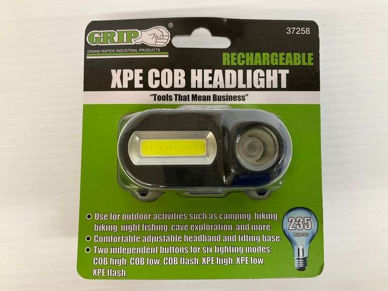 New Grip XPE COB Rechargeable Headlight - 235 Lumens image