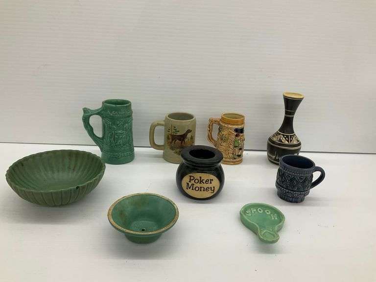 Pottery Mugs, Bowls, and Other Decorative Collectibles image