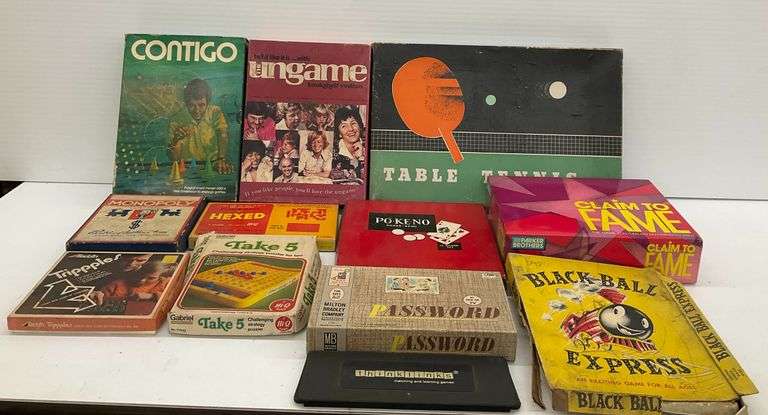 Collection of Vintage Games: Contigo, UnGame, Table Tennis, Monopoly, and More image