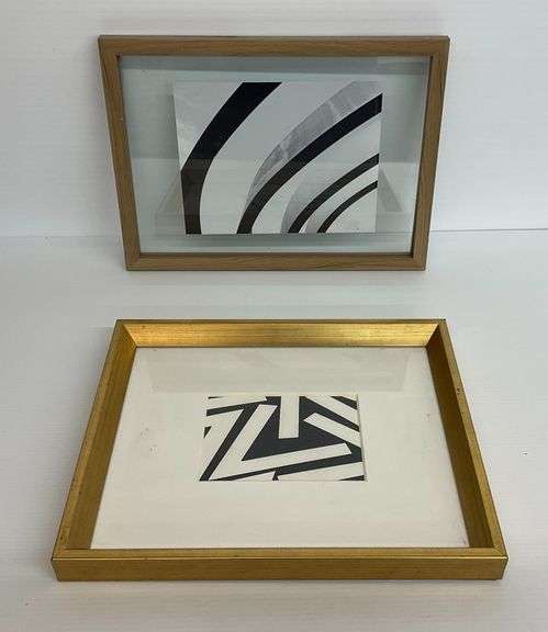 Two Framed Abstract Prints image