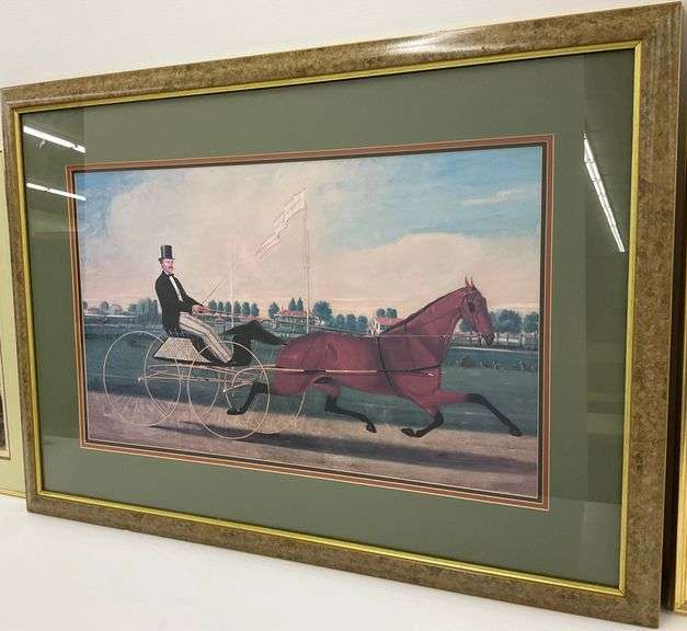 Framed Reproduction Print of Charles Spencer Humphreys : The Trotter image