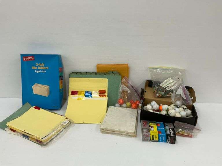 Office Supplies, Golf Balls, and Tees image